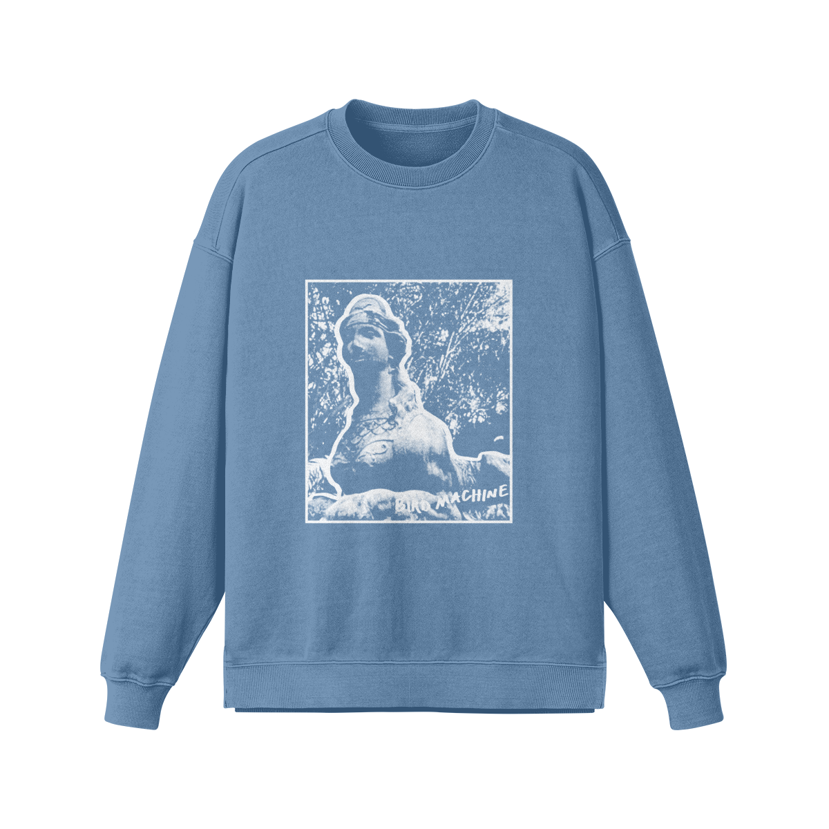 Bird Machine Merch - Unisex Oversized Faded Sweatshirt (Slate Blue)